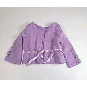 American Girl Kirsten Midsummer Purple Cardigan~Retired PC tag